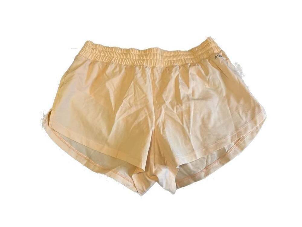 DSG Women's Stride Mid-Rise Shorts in Illuminated Peach